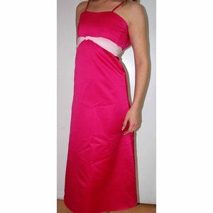 DaVinci Women's Pink Long Dress Prom Wedding Bridesmaid Size 8 Runs Small New